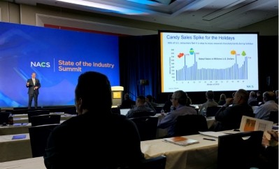 科恩石油公司首席執行官查理·麥克伊爾萬在芝加哥舉行的全美癌症協會行業峰會上表示，糖果銷量在假日期間飆升，其中複活節銷量最高。